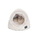 Calming Pet Dome in Aspen Faux Fur featuring Tonkinese Cat