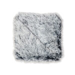 Calming plush faux fur pet blanket in dove grey