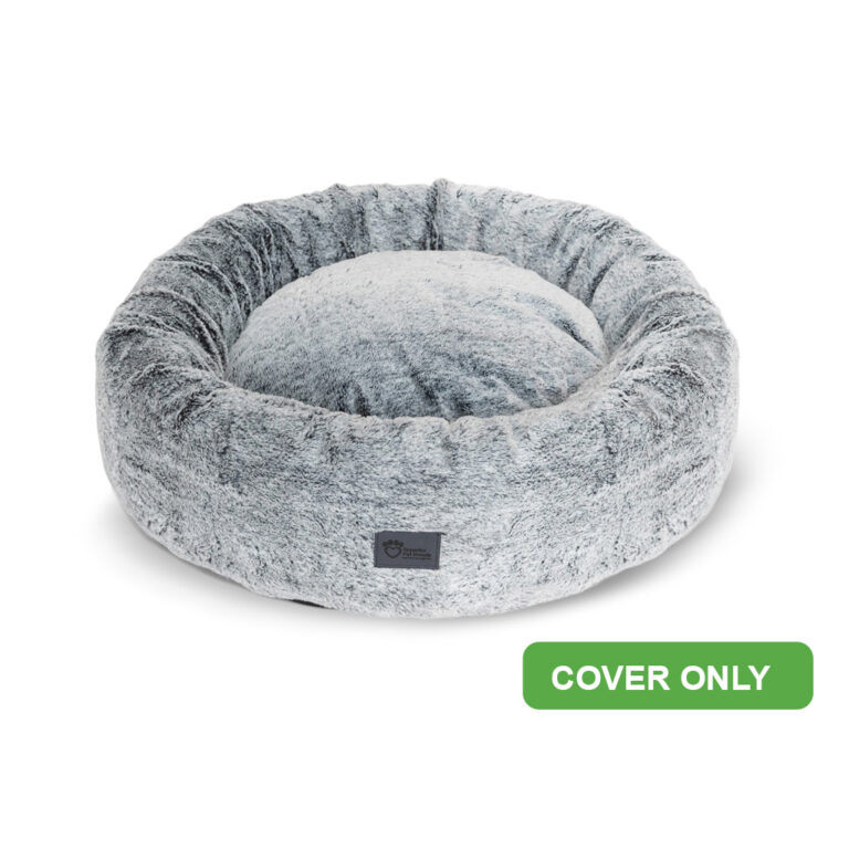 Superior Pet Goods Harley calming pet bed in grey artic colour replacement cover