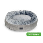 Superior Pet Goods Harley calming pet bed in grey artic colour replacement cover