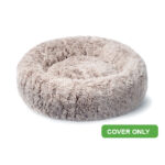 Superior Pet Goods Curl Up Cloud calming pet bed replacement cover in sable colour