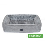Superior Pet Goods Replacement Cover for Lounger in Grey Artic Fur