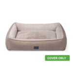 Superior Pet Goods Replacement Cover for Lounger in Puppachino Brown