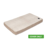 Orthopaedic dog mat, luxurious faux fur replacement cover in puppachino colour