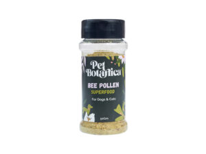 Pet Botanica Bee Pollen Superfood for Pets. Handy jar with shaker lid.