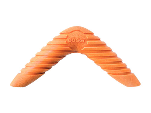 Doggi Toy Boomerang orange dog toy