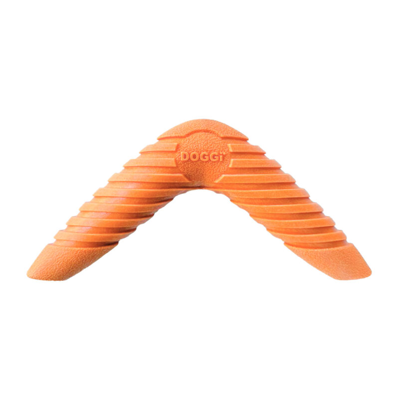 Doggi Toy Boomerang orange dog toy