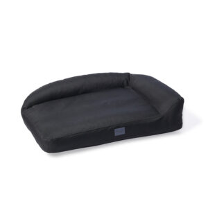 Angled view of the Superior Pet Goods SnugSide Crate Bed in Ripstop