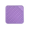 Katti lick mat in purple with a fun mouse pattern