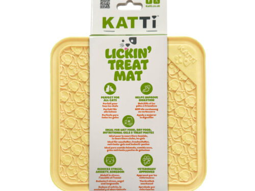 Katti Lickin Treat Mat - Mouse - Yellow