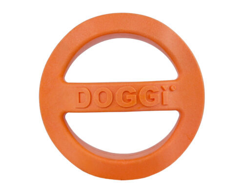 Doggi Float and Fly Orange Frisbee Toy