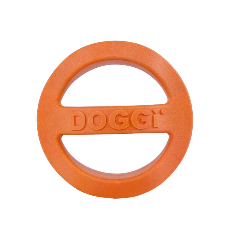 Doggi Float and Fly Orange Frisbee Toy