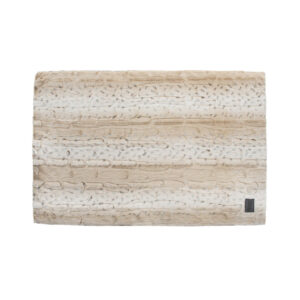 Top view of the Superior Pet Goods Ortho Dog Mat in light brindle plush